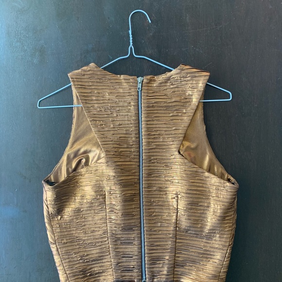 Torn by Ronny Kobo gold crop top - Picture 4 of 4